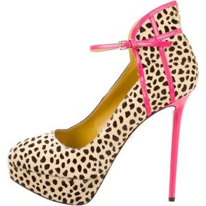 Charlotte Olympia Pony Hair Lucille Pump